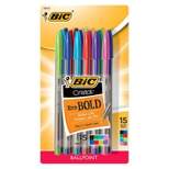 BIC Xtra Bold Ballpoint Pens, 15ct - Multicolor