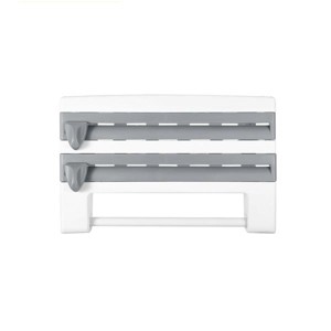 OBOKATA-Magnetic plastic cling film dispenser with cutter, can be filled with aluminum foil and kitchen plastic cling film storage box - 1 of 4