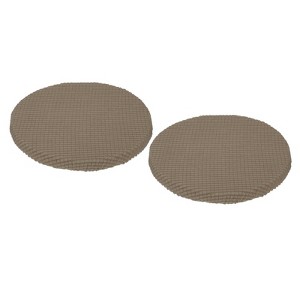Unique Bargains Polyester Elastic Wear-resistant Wrinkle-resistant Stool Covers 2 Pcs - 1 of 4