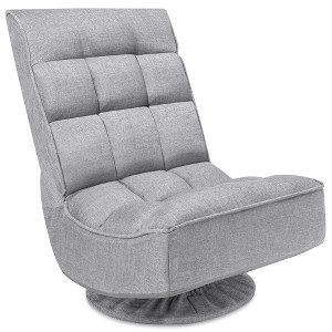 Best Choice Products Folding Floor Gaming Chair for Home, Office w/ 360-Degree Swivel, 4 Positions - 1 of 4