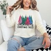 Simply Sage Market Women's My Kind Of Christmas Trees Long Sleeve Garment Dyed Tee - 2 of 4