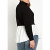 ELOQUII Women's Plus Size Twofer Skirted Sweater - 3 of 4
