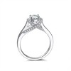 Solitaire Twist Engagement Ring for Women Sterling Silver Cz Ginger Lyne Collection - 2 of 4