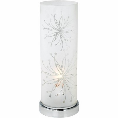 360 Lighting Frosted Glass Cylinder 14 1/4" High Accent Table Lamp