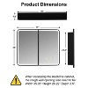 Medicine Cabinet with LED Mirror,Surface or Recessed Mount,Defogger,Memory Function,3-Color Lighting,USB&Outlet,Dimmer,Storage Shelf - 2 of 4