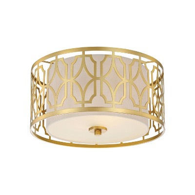 Ceiling Lights Flush Mount Natural Brass - Aurora Lighting