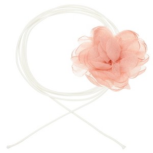 Unique Bargains Prom Wedding Adjustable Delicate Fabric Camellia Choker Necklace 82.68" - 1 of 4