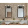 Progress Lighting Glayse 3-Light Bath Vanity, Antique Bronze, Beveled Glass Shade - 4 of 4