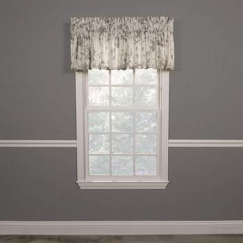 Ellis Curtain Abigail High Quality Water Proof Room Darkening Blackout Tailored Window Valance - 80 x 15, Purple