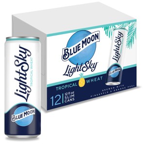 Blue Moon Light Sky Tropical Wheat - 12pk/12 fl oz Cans - 1 of 4