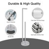 BWE Freestanding Bath Toilet Paper Holder with Reserve Storage 3-4 Toilet Paper Rolls, Double Rod - 3 of 4
