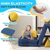 Ruvalino Baby and Toddler Learning Toys Modular Play Couch for Creative Play and Comfort for Playroom, Blue, 59.1"*26"*17.9" - 4 of 4