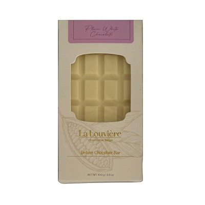La Louviere Plain White Chocolate Bar 3.5 oz