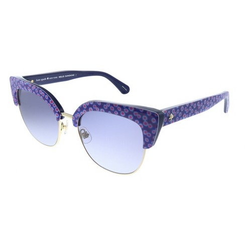 Kate Spade Karri/s Vdn Womens Cat-eye Sunglasses Purple Print Gold 53mm :  Target