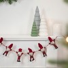 Northlight Knit Gnome Novelty Christmas Garland - 3.5' x 4.5" - Red - Unlit - 2 of 3