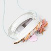 Girls' Unicorn Shaped with Braided Mane Crossbody Bag - Cat & Jack™️ White: Faux Leather, Structured Design - 3 of 4
