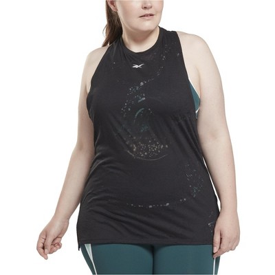 Reebok Womens Sleeveless Burnout Racerback Tank Top