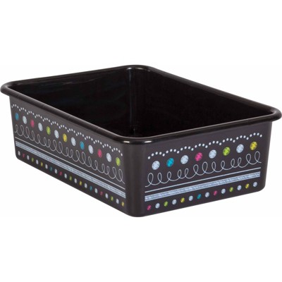 Teacher Created Resources Chalkboard Brights Large Plastic Storage Bin (Pack of 2)