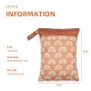 Itopfox 2-Pack Waterproof Wet Dry Bags for Diapers & Swimsuits, Reusable Organizer with Dual Zippered Pockets & Handle, 11.8x15.7 Inch - 4 of 4