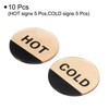 Unique Bargains Acrylic Removable Waterproof Bathroom Self Stick Hot/Cold Water Label - 3 of 4