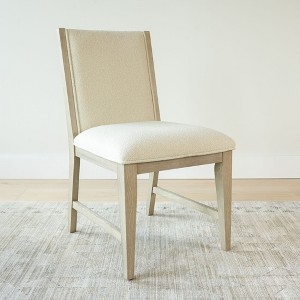 Plank+Beam Solid Wood Dining Chair, Kitchen Chair with Cushion - 1 of 4