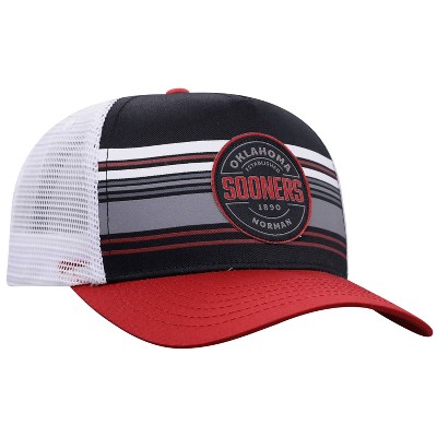 NCAA Oklahoma Sooners Men's Vista Black with Hard Mesh Snapback Hat