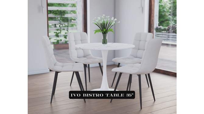 Modern Ivo Round Bistro Table - CorLiving, 6 of 7, play video