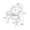 Upholstered Fabric Accent Chair for Living room - 3 of 4