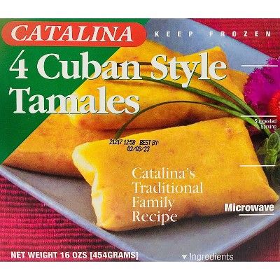 Catalina Frozen Cuban Style Tamales - 16oz/ 4ct