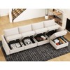 Belffin Chenille Modular Sectional Sofa with Storage L Shaped Couch with Chaise for Living Room - 4 of 4