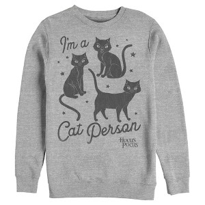 Men's Disney Hocus Pocus I'm a Cat Person Sweatshirt - 1 of 3