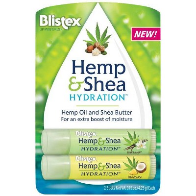 Blistex Hemp and Shea Hydration - 0.3oz