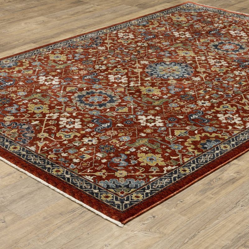 Arya Traditional Persian Indoor Area Rug Red - Captiv8e Designs, 6 of 13