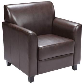 Flash Furniture HERCULES Diplomat Series LeatherSoft Chair with Clean Line Stitched Frame