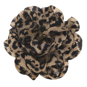 Unique Bargains Handmade Dainty Satin Fabric Big Peony Rose Flower Brooches Hair Clips 1 Pc - 1 of 4