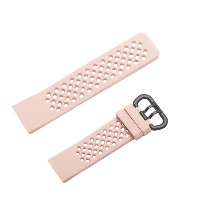 Insten Silicone Watch Band Compatible with Fitbit Charge 3, Charge 3 SE, Charge 4, and Charge 4 SE, Fitness Tracker Replacement Bands, Pink, 2 of 10