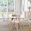 2 Pcs Folding Chairs, Lightweight Foldable Chair with Soft Padded Seat and Erogonomic High Back, Portable Metal Frame Stackable Chair with Non-slip - 3 of 4