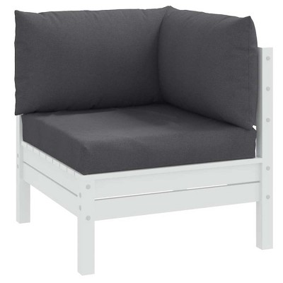 vidaXL Pallet Cushions 3 pcs Melange Anthracite Fabric