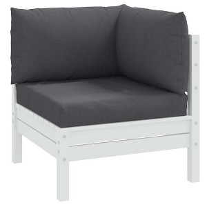 vidaXL Pallet Cushions 3 pcs Melange Anthracite Fabric - 1 of 4