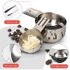 Bellemain 6-Piece Stainless Steel Measuring Cups – One-Piece Nesting Design for Dry & Liquid Ingredients (ML & OZ Markings - 2 of 4