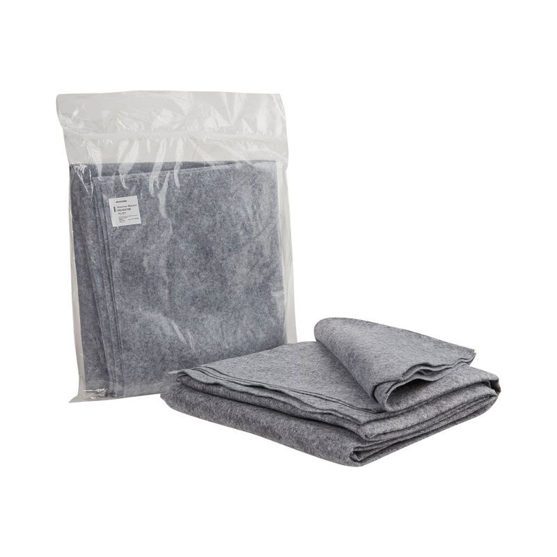 McKesson Disposable Polyester Blanket, Gray, 40 in. x 80 in., 1 of 3