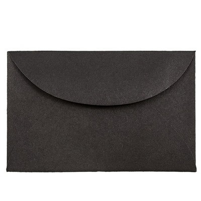 JAM Paper 3Drug Mini Envelopes 2.3125 x 3.625 Black Linen 13238