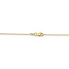 Black Bow Jewelry 0.7mm 10k Yellow Gold Solid Box Chain Lobster Clasp Necklace - 4 of 4