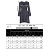 Women's Cross V-Neck Wrap Ruffle Party Mini Dress - 4 of 4