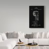 Trademark Fine Art -Claire Doherty 'Toilet Paper Roll Patent 1891 Black' Canvas Art - 3 of 3