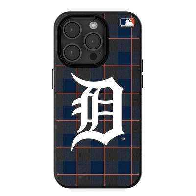 Keyscaper MLB American League Teams Plaid MagSafe Compatible Cell Phone Case for Apple iPhone