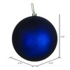 Vickerman Midnight Blue Ball Ornament - 2 of 4