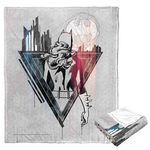 DC Comics Batman Batgirl The Signal Calls Silk Touch Throw Blanket - 1 of 4