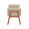 NicBex Upholstered Bench Elegant Beige Linen Tufted Ottoman for Bedroom, Entryway - 2 of 4