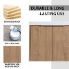 Vynxaria Bathroom Cabinet With Sink,Soft Close Doors,Float Mounting Design,24 Inch For Small Bathroom - 3 of 4